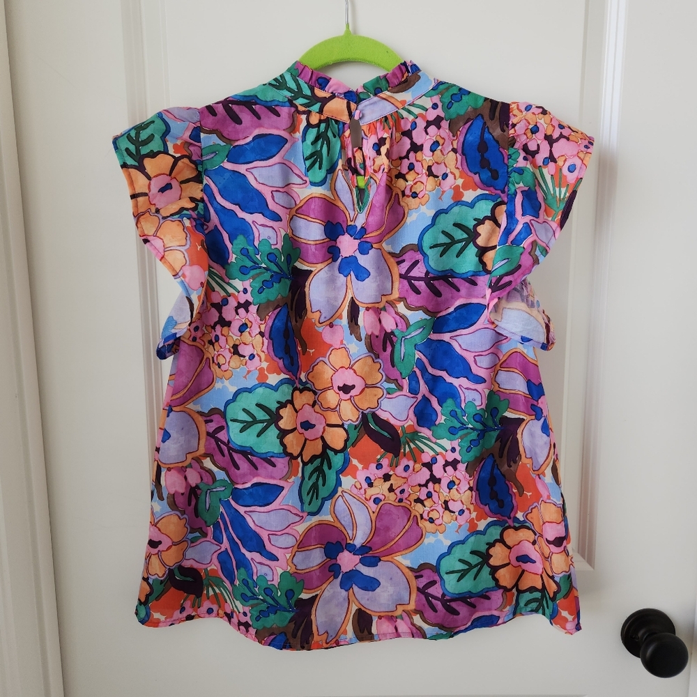 THML Colorful Floral Top - Picture 5 of 7